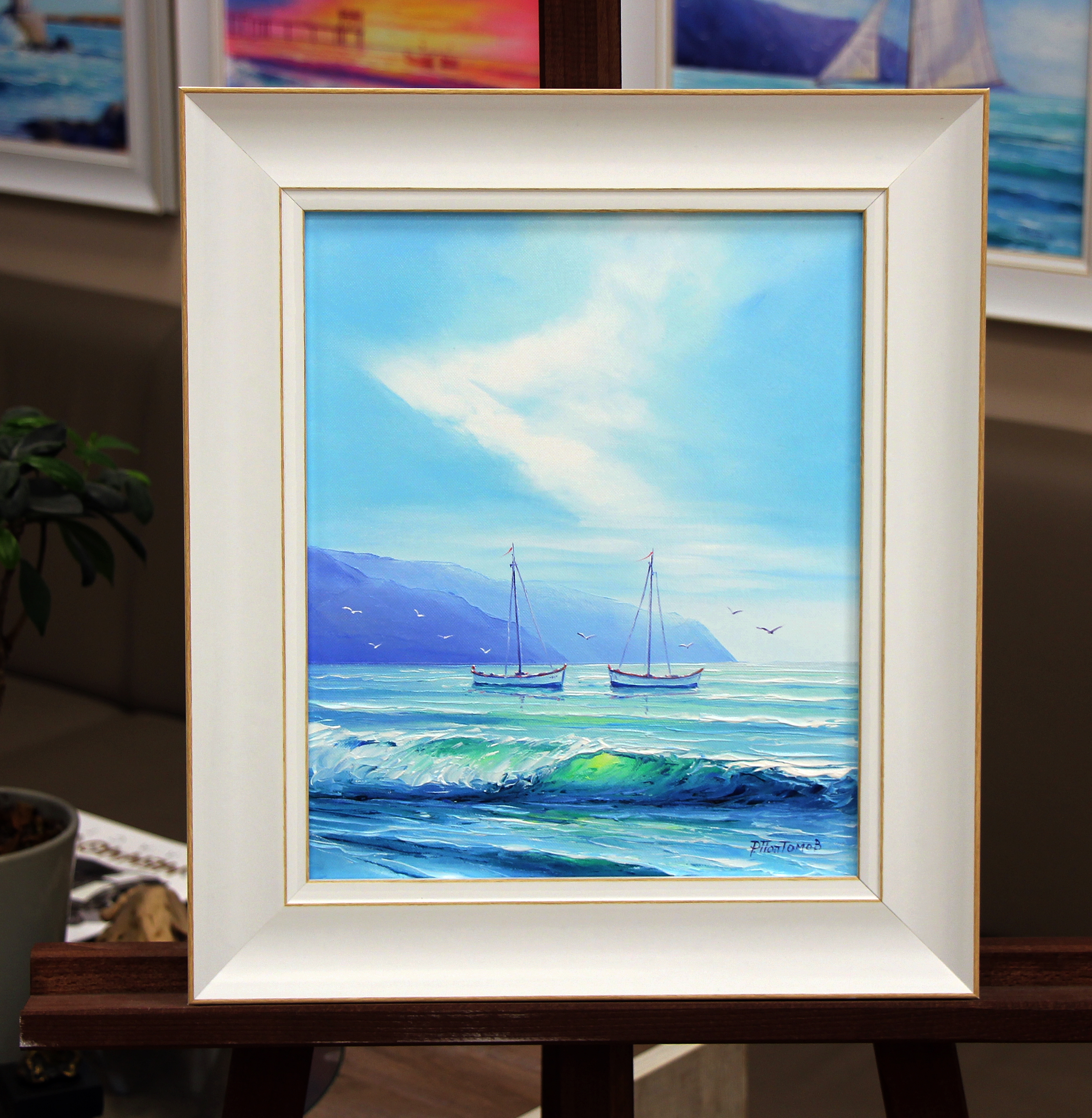 Морски пейзаж 2176, размер с рамка 35/40 - 60€